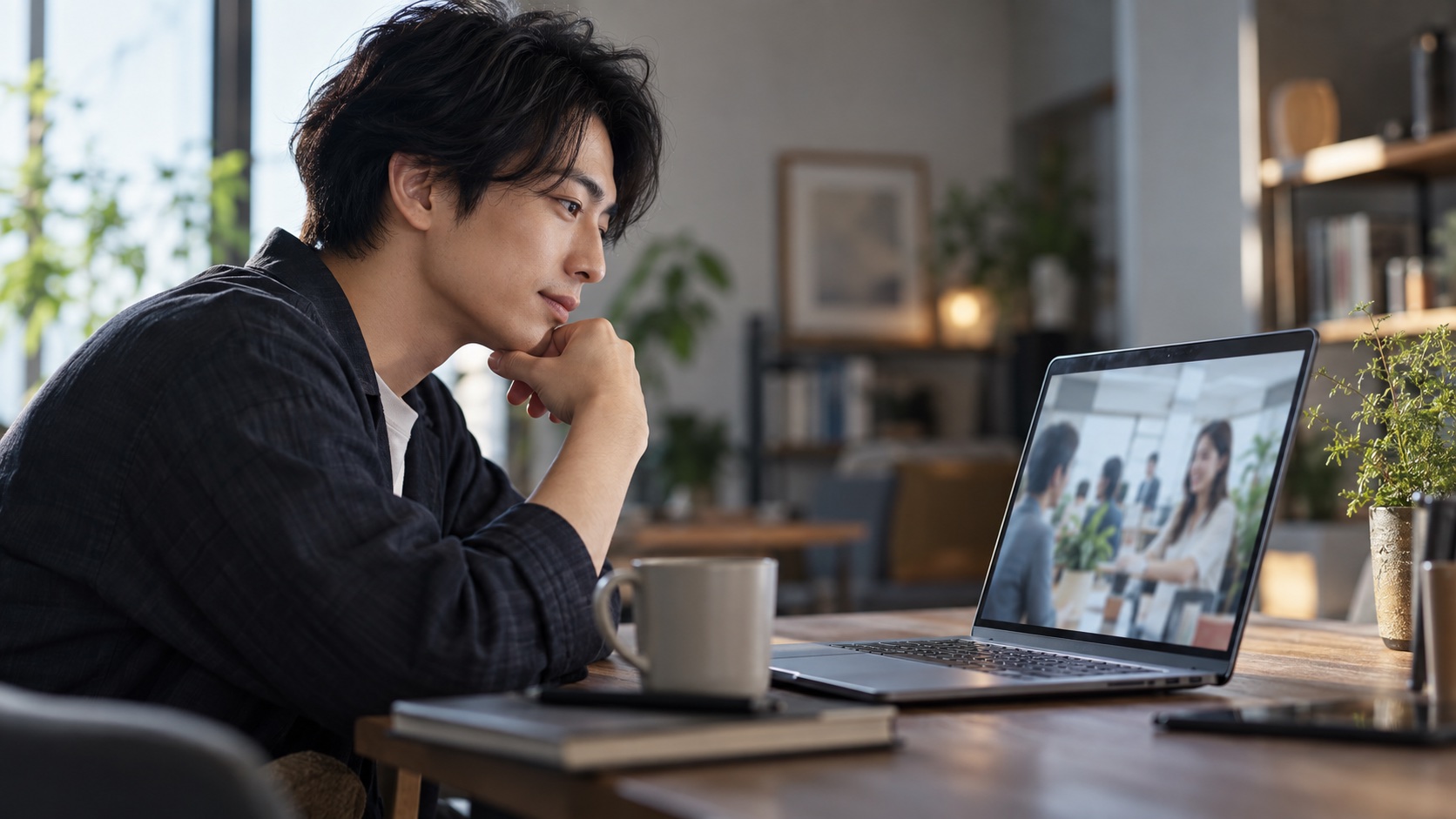社員や職場の様子が伝わる採用動画を見る求職者